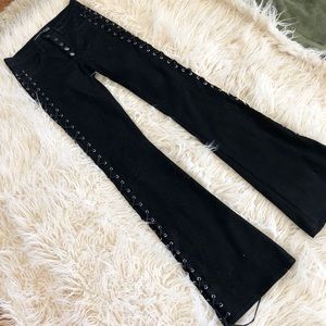 Veronica Beard Beverly Lace-Up Flare